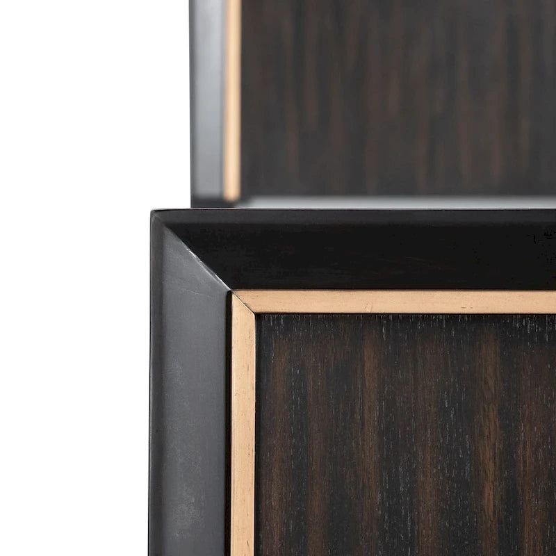 Lit Nyx Modern Espresso en panneau de bois massif