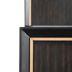 Lit Nyx Modern Espresso en panneau de bois massif