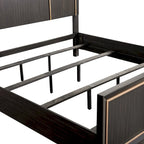 Lit Nyx Modern Espresso en panneau de bois massif