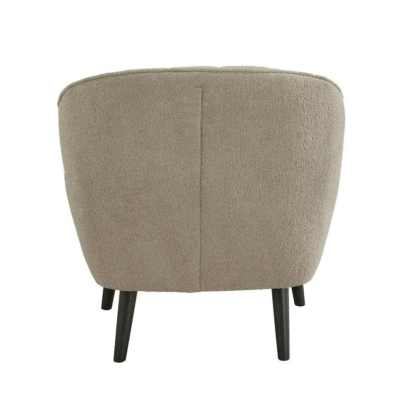 Fauteuil d'appoint capitonné Mid-Century avec housse de coussin amovible