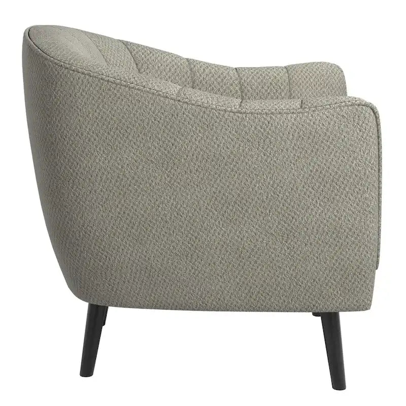 Fauteuil d'appoint capitonné Mid-Century avec housse de coussin amovible