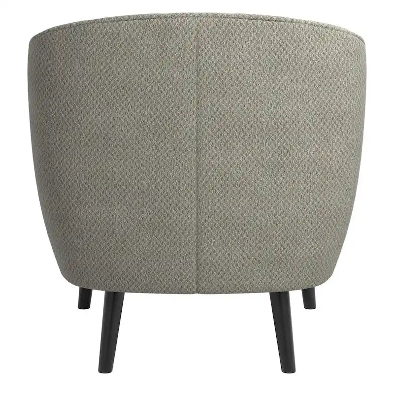 Fauteuil d'appoint capitonné Mid-Century avec housse de coussin amovible