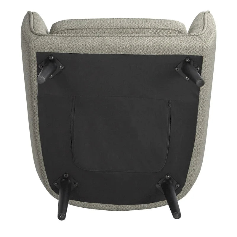 Fauteuil d'appoint capitonné Mid-Century avec housse de coussin amovible