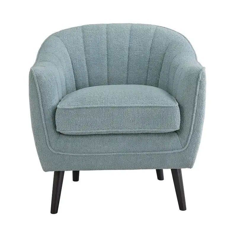 Fauteuil d'appoint capitonné Mid-Century avec housse de coussin amovible