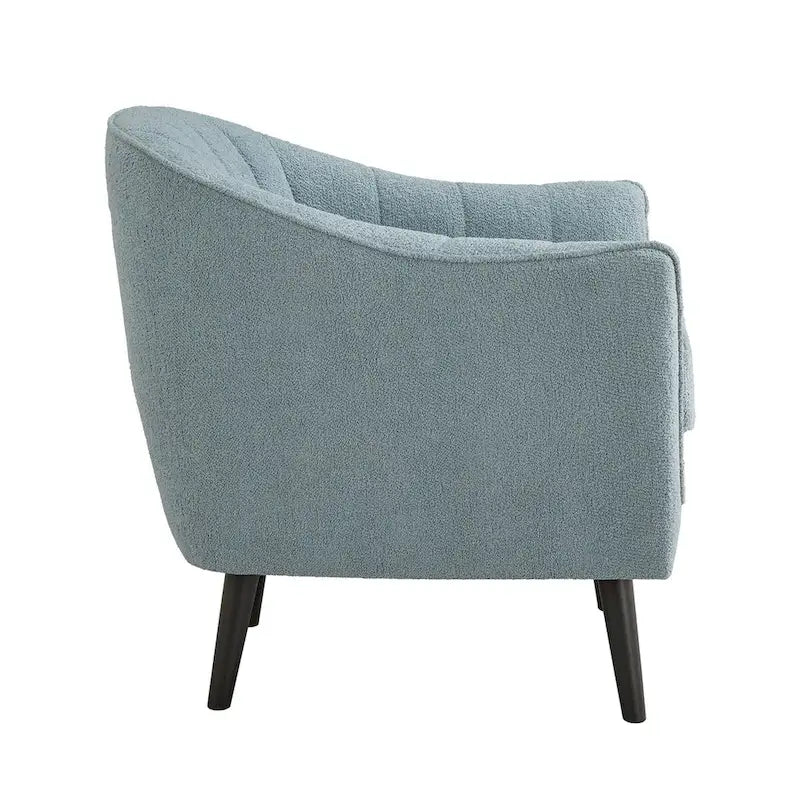 Fauteuil d'appoint capitonné Mid-Century avec housse de coussin amovible