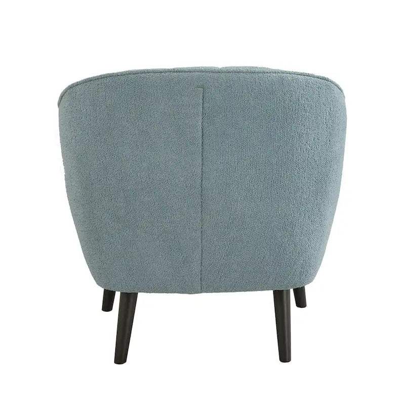 Fauteuil d'appoint capitonné Mid-Century avec housse de coussin amovible
