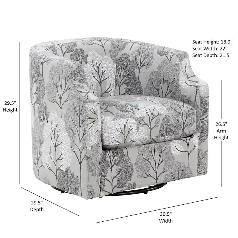 Fauteuil tonneau pivotant et coulissant Bentley