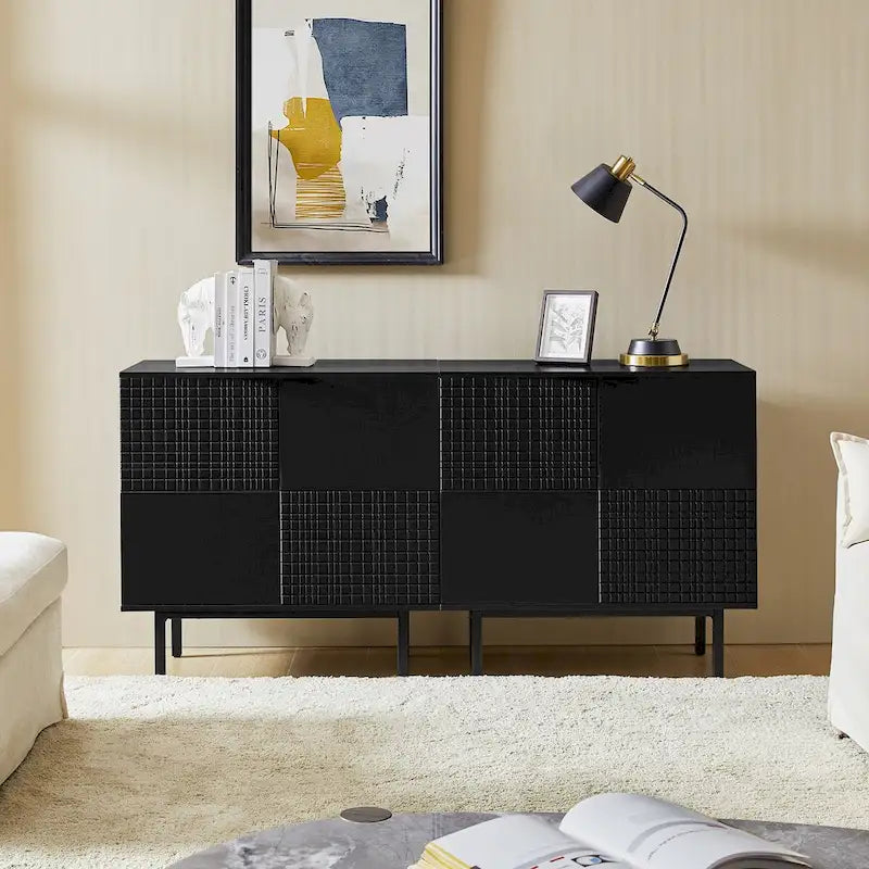 Arnold Moderne 30Tall Armoire d'appoint 2 portes avec pieds en métal (paquet de 2)