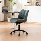 Chaise de bureau ergonomique sans accoudoirs avec roulettes