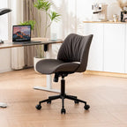 Chaise de bureau ergonomique sans accoudoirs avec roulettes