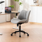 Chaise de bureau ergonomique sans accoudoirs avec roulettes