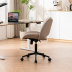 Chaise de bureau ergonomique sans accoudoirs avec roulettes