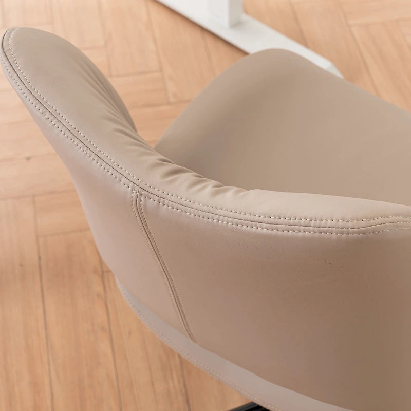 Chaise de bureau ergonomique sans accoudoirs avec roulettes