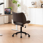 Chaise de bureau ergonomique sans accoudoirs avec roulettes