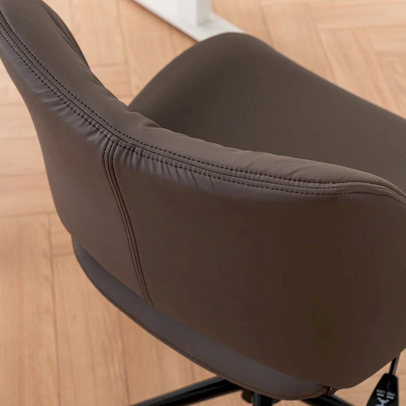 Chaise de bureau ergonomique sans accoudoirs avec roulettes