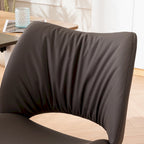 Chaise de bureau ergonomique sans accoudoirs avec roulettes