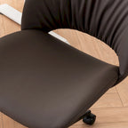 Chaise de bureau ergonomique sans accoudoirs avec roulettes