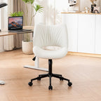 Chaise de bureau ergonomique sans accoudoirs avec roulettes