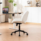 Chaise de bureau ergonomique sans accoudoirs avec roulettes