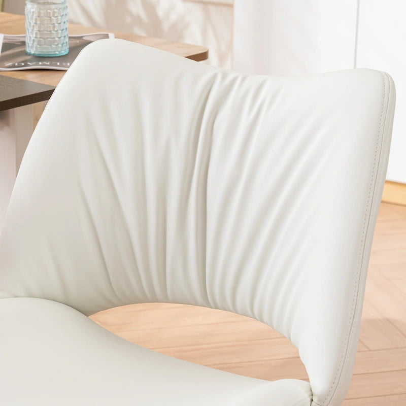 Chaise de bureau ergonomique sans accoudoirs avec roulettes