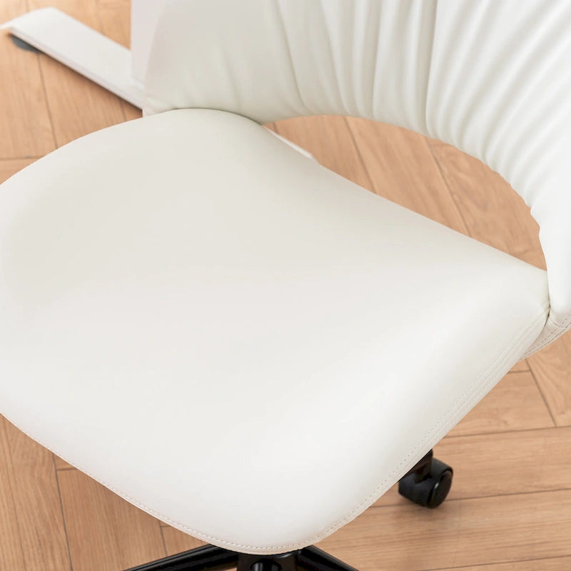Chaise de bureau ergonomique sans accoudoirs avec roulettes
