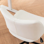 Chaise de bureau ergonomique sans accoudoirs avec roulettes