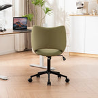Chaise de bureau ergonomique sans accoudoirs avec roulettes