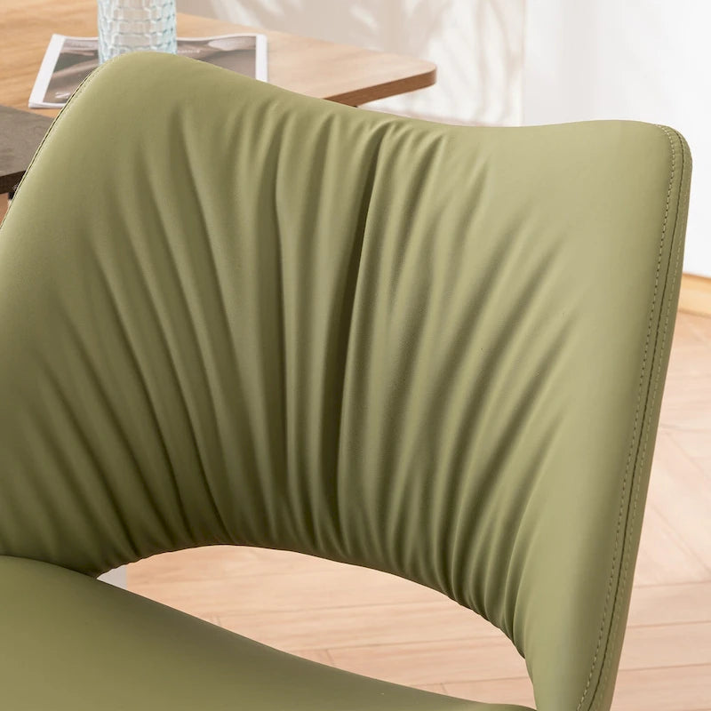 Chaise de bureau ergonomique sans accoudoirs avec roulettes