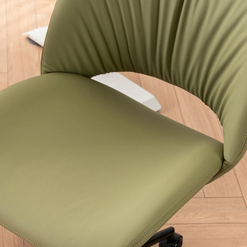 Chaise de bureau ergonomique sans accoudoirs avec roulettes
