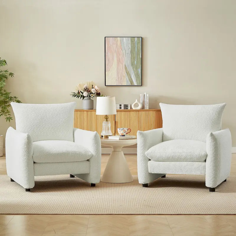 Fauteuil moderne Lilian 33 po de large Chaise d'appoint Sofa Fauteuil (paquet de 2)