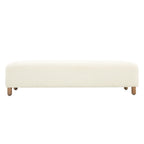 Banc Ottoman Naci en bouclé moderne