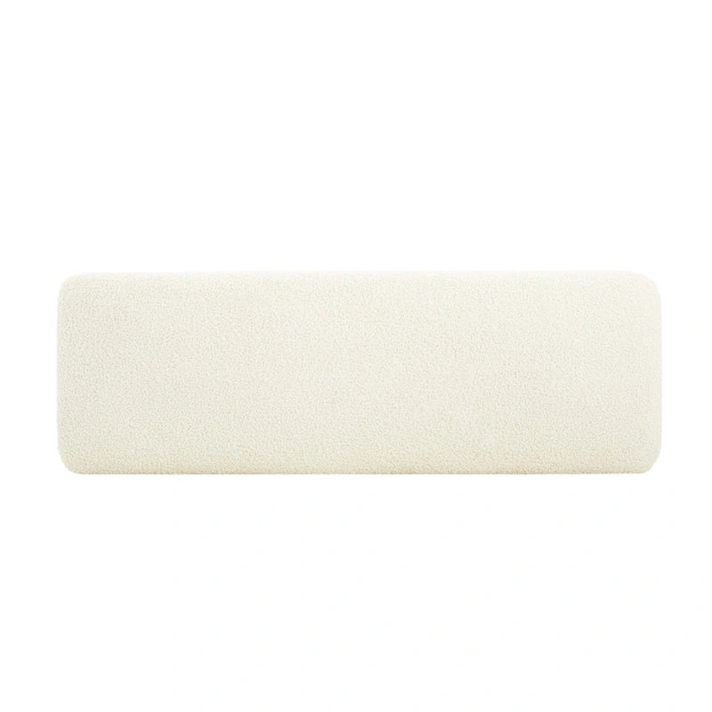 Banc Ottoman Naci en bouclé moderne