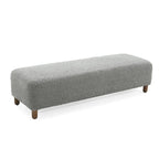 Banc Ottoman Naci en bouclé moderne