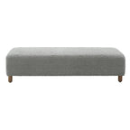 Banc Ottoman Naci en bouclé moderne
