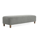 Banc Ottoman Naci en bouclé moderne