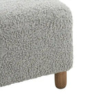Banc Ottoman Naci en bouclé moderne