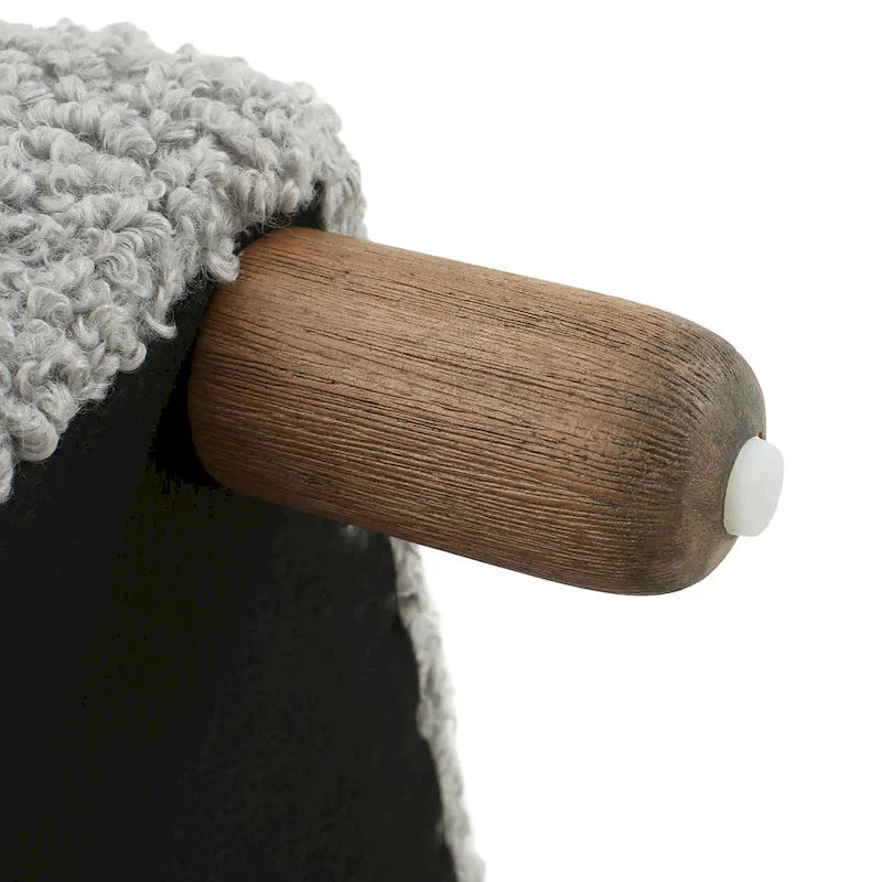 Banc Ottoman Naci en bouclé moderne