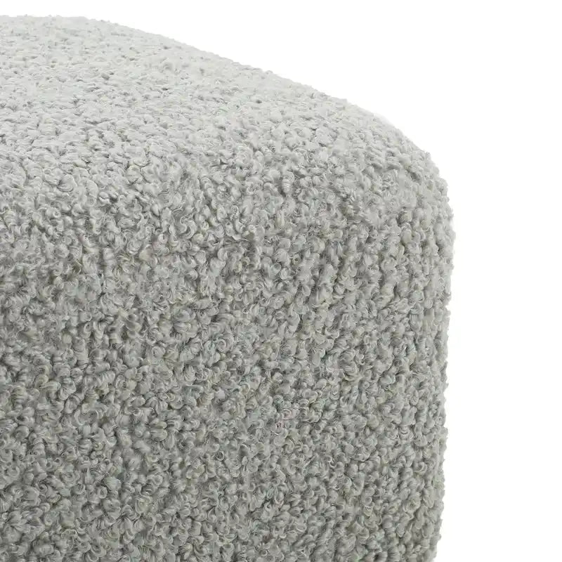 Banc Ottoman Naci en bouclé moderne
