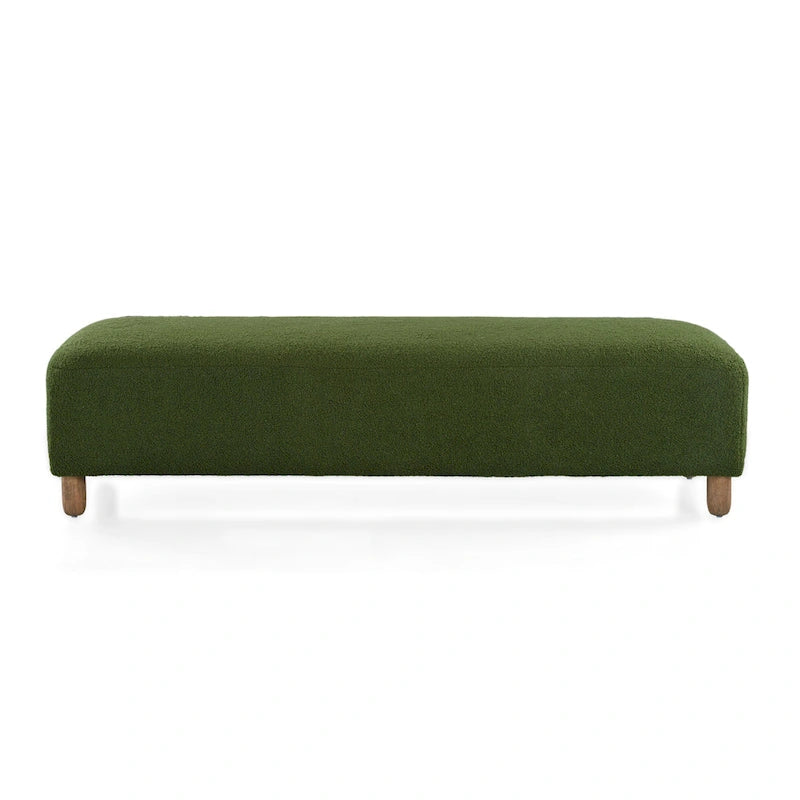 Banc Ottoman Naci en bouclé moderne