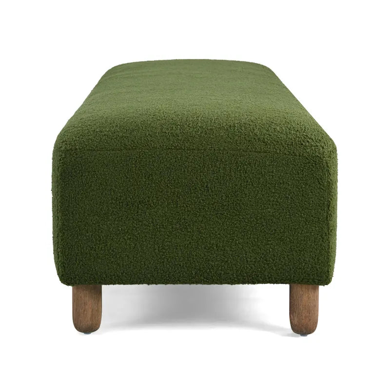 Banc Ottoman Naci en bouclé moderne