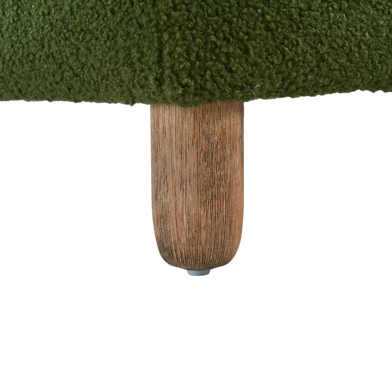 Banc Ottoman Naci en bouclé moderne