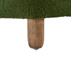 Banc Ottoman Naci en bouclé moderne