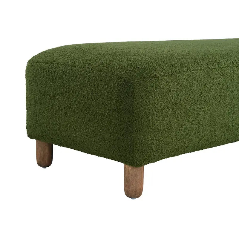 Banc Ottoman Naci en bouclé moderne